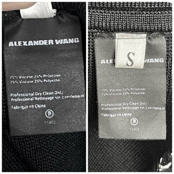 Alexander Wang Black pull up Mini Skirt elastic waist size Small - Picture 4 of 4